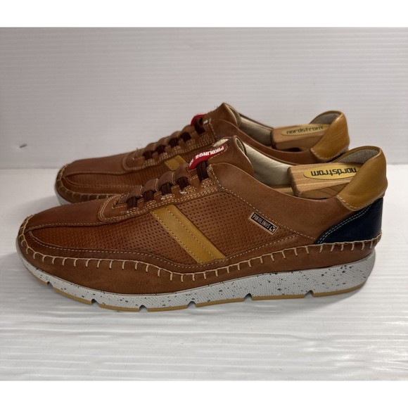 Pikolinos Men’s Fuencarral Leather Sports Style Sneakers Brandy Sz EU 42/US 8.5 - Picture 3 of 14